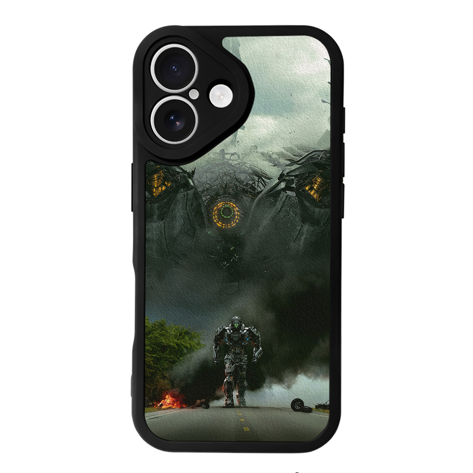 （画像用） Transformers トランスフォーマー 【iPhone 16シリーズ対応】シリコンスマホケース（レザー調） 材質：シリコン
